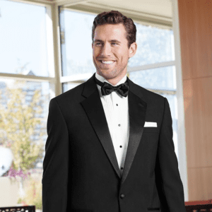 BLACK CLASSIC 1 BUTTON NOTCH TUXEDO