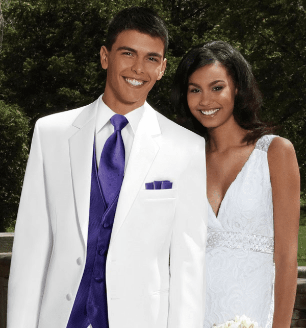 WHITE TROY TUXEDO